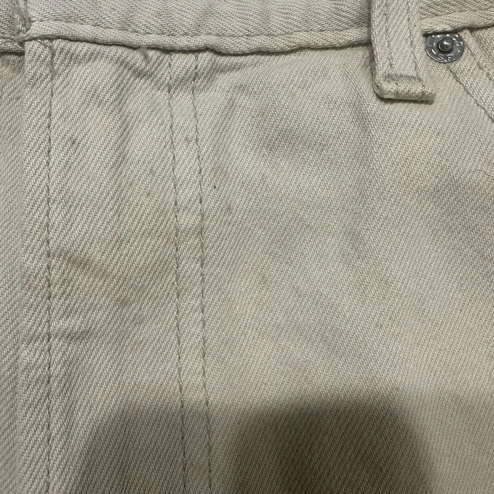 Levi's 505 Regular Fit Tan Beige Denim Jeans Mens‎ Made in USA Straight Leg Y2K